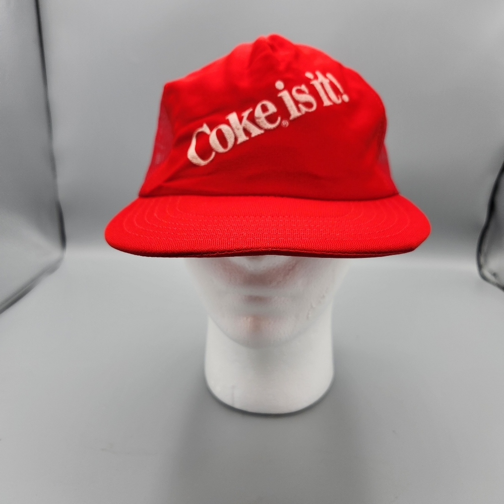 Vintage Coca Cola, Mesh Snapback Trucker Hat. Coke is it!  nice condition